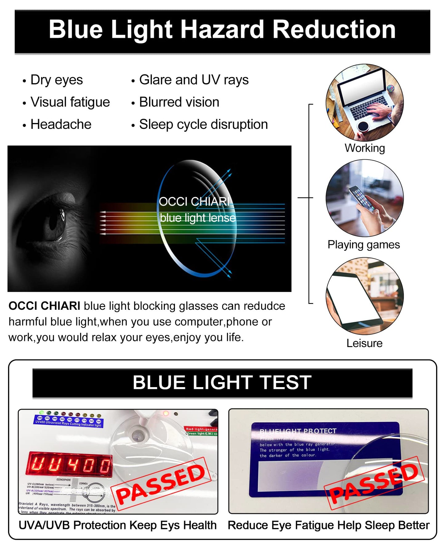 BUNOVIATA Bifocal Reading Glasses Womens Blue light Blocking Readers 1.0 1.5 2.0 2.5 3.0 3.5