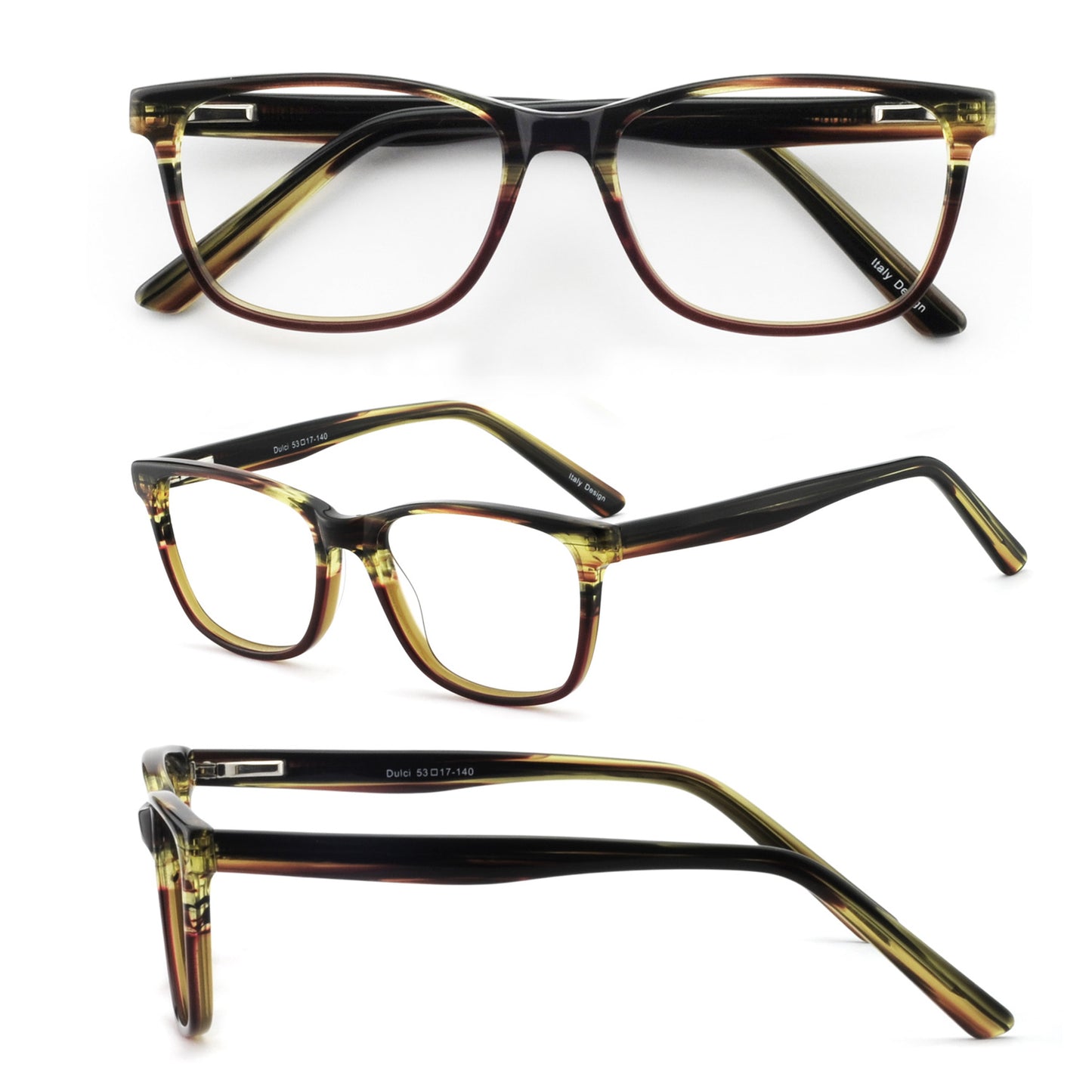 BUNOVIATA Women Acetate Glasses Square Eyewear Optics Frame Luxury Prescription Glasses Frames Fashion Myopia Optical Eyewear