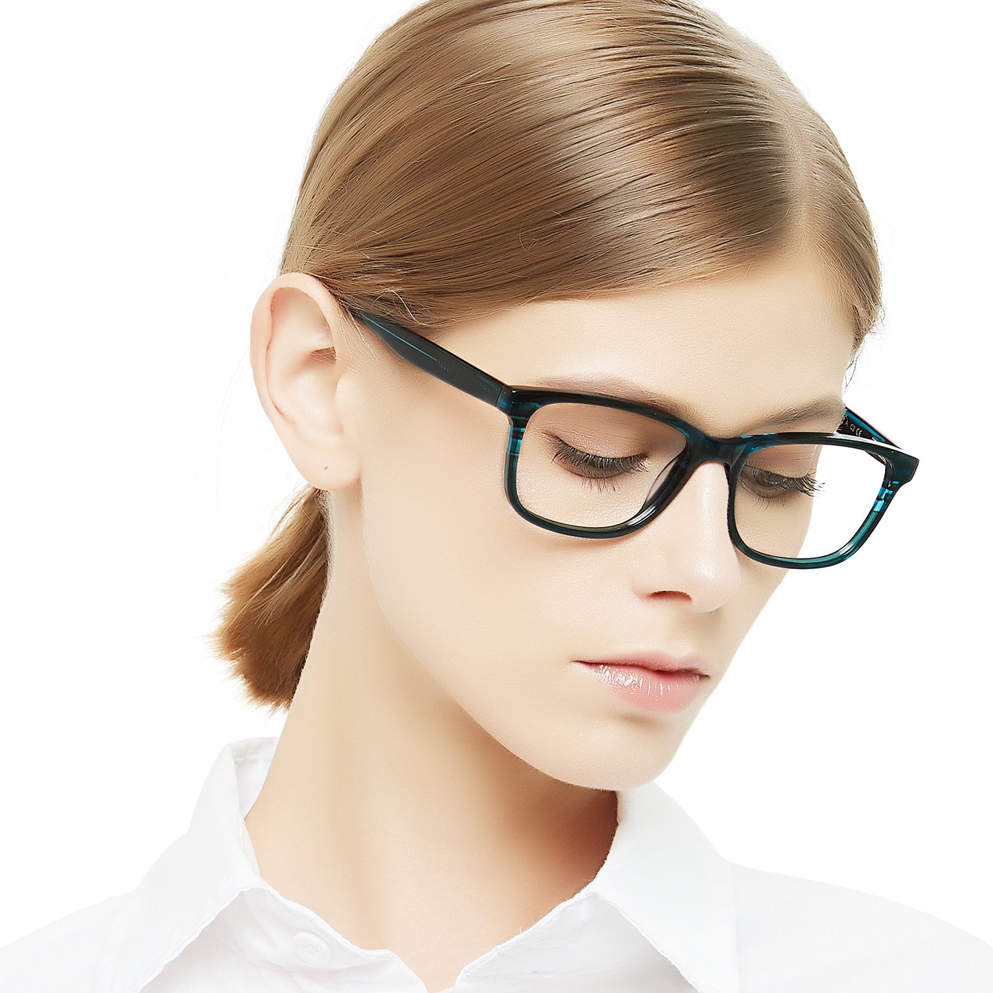 BUNOVIATA Women Acetate Glasses Square Eyewear Optics Frame Luxury Prescription Glasses Frames Fashion Myopia Optical Eyewear
