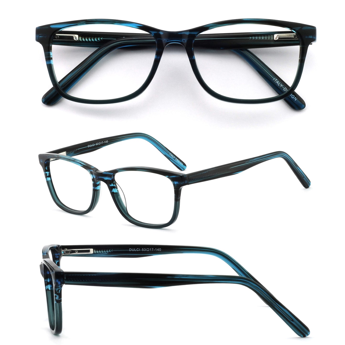 BUNOVIATA Women Acetate Glasses Square Eyewear Optics Frame Luxury Prescription Glasses Frames Fashion Myopia Optical Eyewear