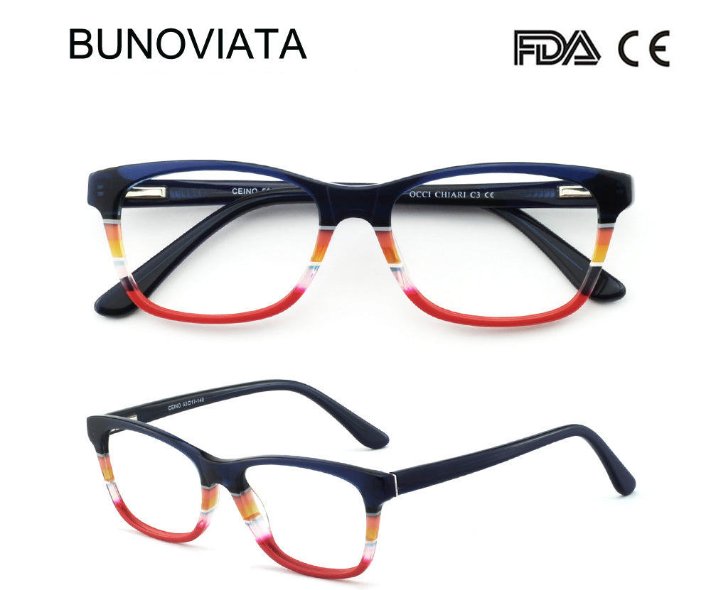 BUNOVIATA italy mazzuchelli acetate optical frames women high quality eyewear