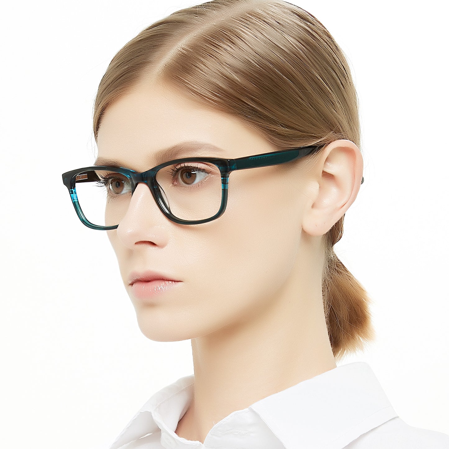 BUNOVIATA Women Acetate Glasses Square Eyewear Optics Frame Luxury Prescription Glasses Frames Fashion Myopia Optical Eyewear