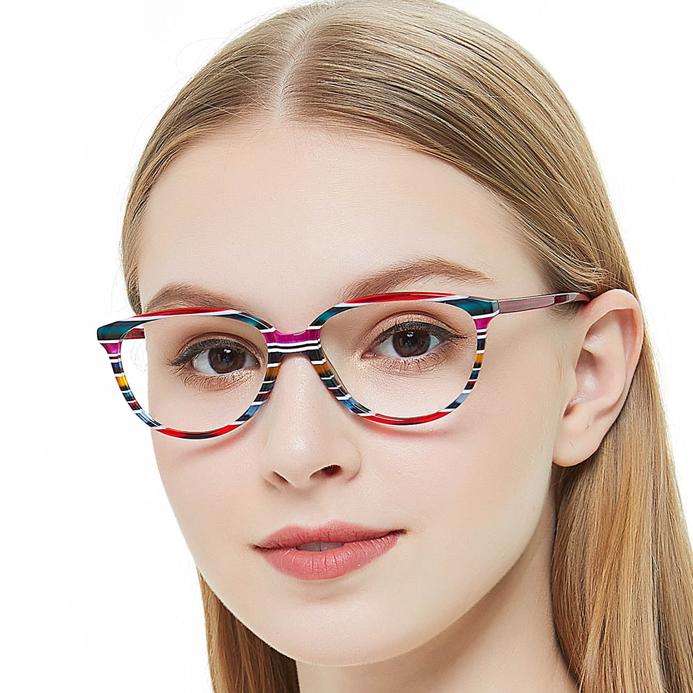 women optical frames acetate laminated designer eyewear