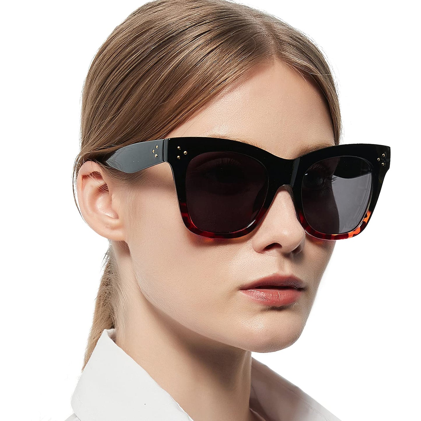 BUNOVIATA Oversized Reader Sunglasses for Women Reading Sunglasses 1.0 1.25 1.5 1.75 2.0 2.25 2.5 2.75 3.0 3.5 3.75 4.0