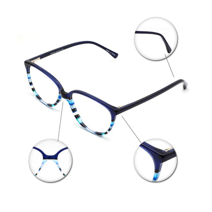 women optical frames acetate laminated designer eyewear