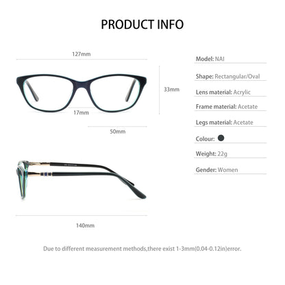 Bunoviata High Quality Italy Designer Women Optical Frame Glasses HandMade