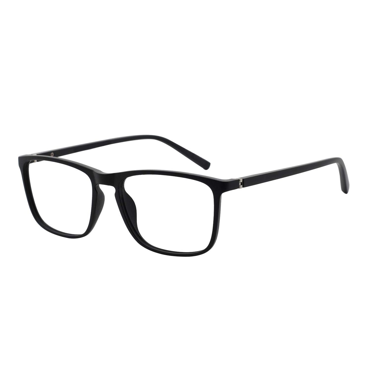 BUNOVIATA Reading Glasses Men's Rectangle Reader Durable Spring Hinge 1.0 1.25 1.5 1.75 2.0 2.25 2.5 2.75 3.0 3.5