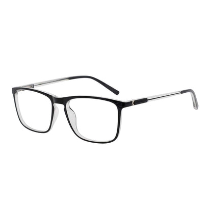 BUNOVIATA Reading Glasses Men's Rectangle Reader Durable Spring Hinge 1.0 1.25 1.5 1.75 2.0 2.25 2.5 2.75 3.0 3.5