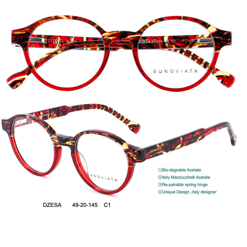 Hanmade Italy mazzuchelli acetate frames DZESA Bunoviata