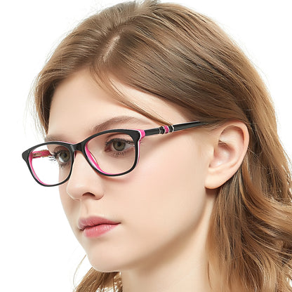 Women Fashion Glasses Frame Square Acetate Eyewear Luxury Brand Myopia Optics Frame