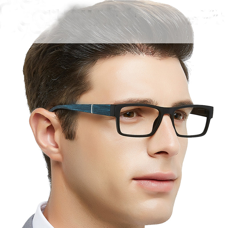 BUNOVIATA Anti-fatigue Reading Glasses Men Clear Lens Presbyopic Eyeglasses Mens Reader Eyewear