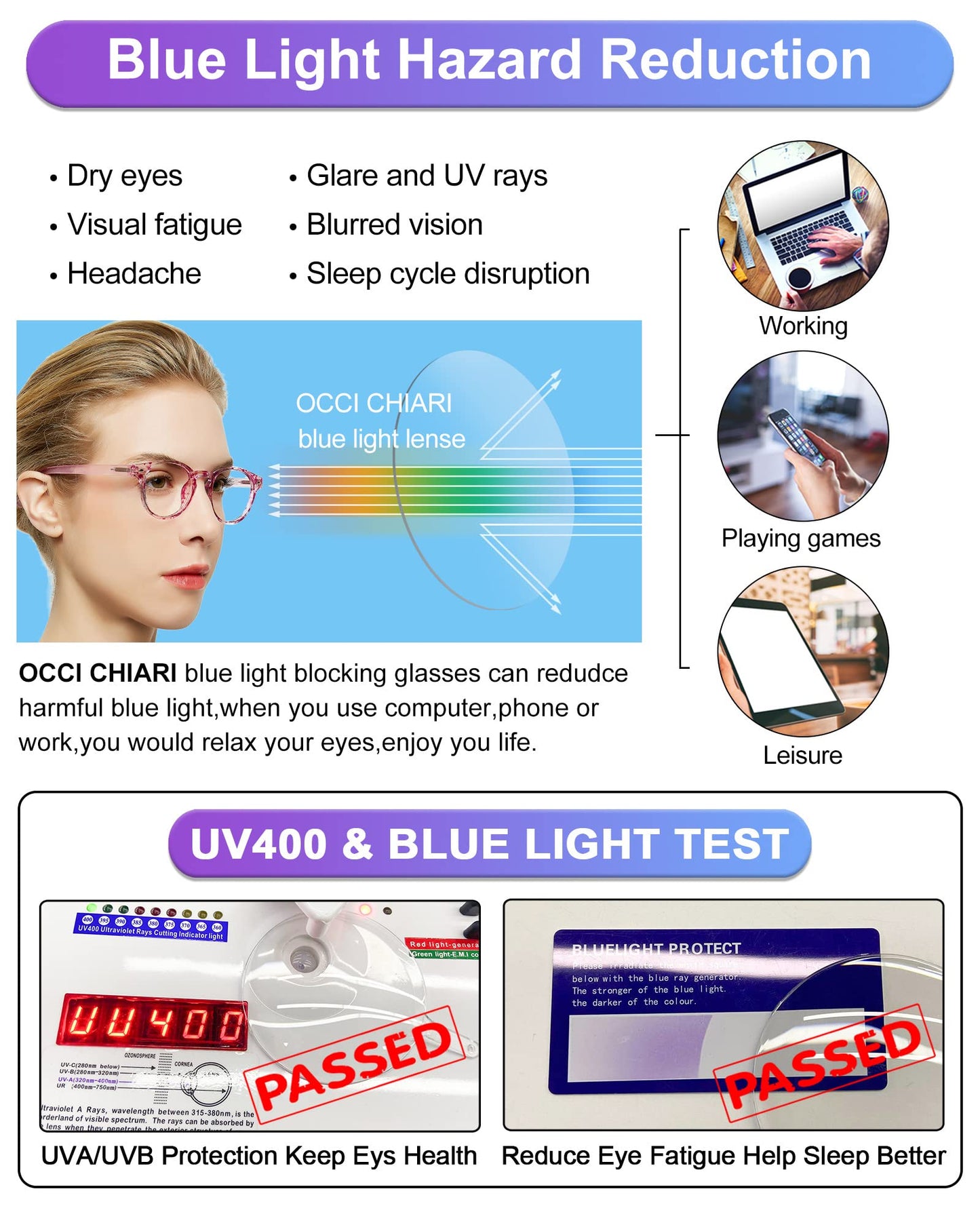 BUNOVIATA Computer Reading Glasses Blue Light Blocking Reader for Women 1.0 1.25 1.5 1.75 2.0 2.25 2.75 3.0 3.5 4.0 5. 6.0