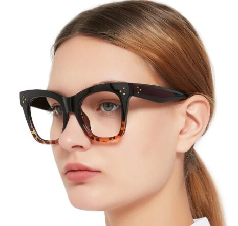 BUNOVIATA Oversized Reading Glasses Women Fashion Big Frame Cat Eye Presbyopia Eyeglasses Reading Eyewear Magnifying readers