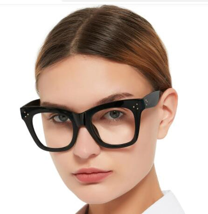 BUNOVIATA Oversized Reading Glasses Women Fashion Big Frame Cat Eye Presbyopia Eyeglasses Reading Eyewear Magnifying readers