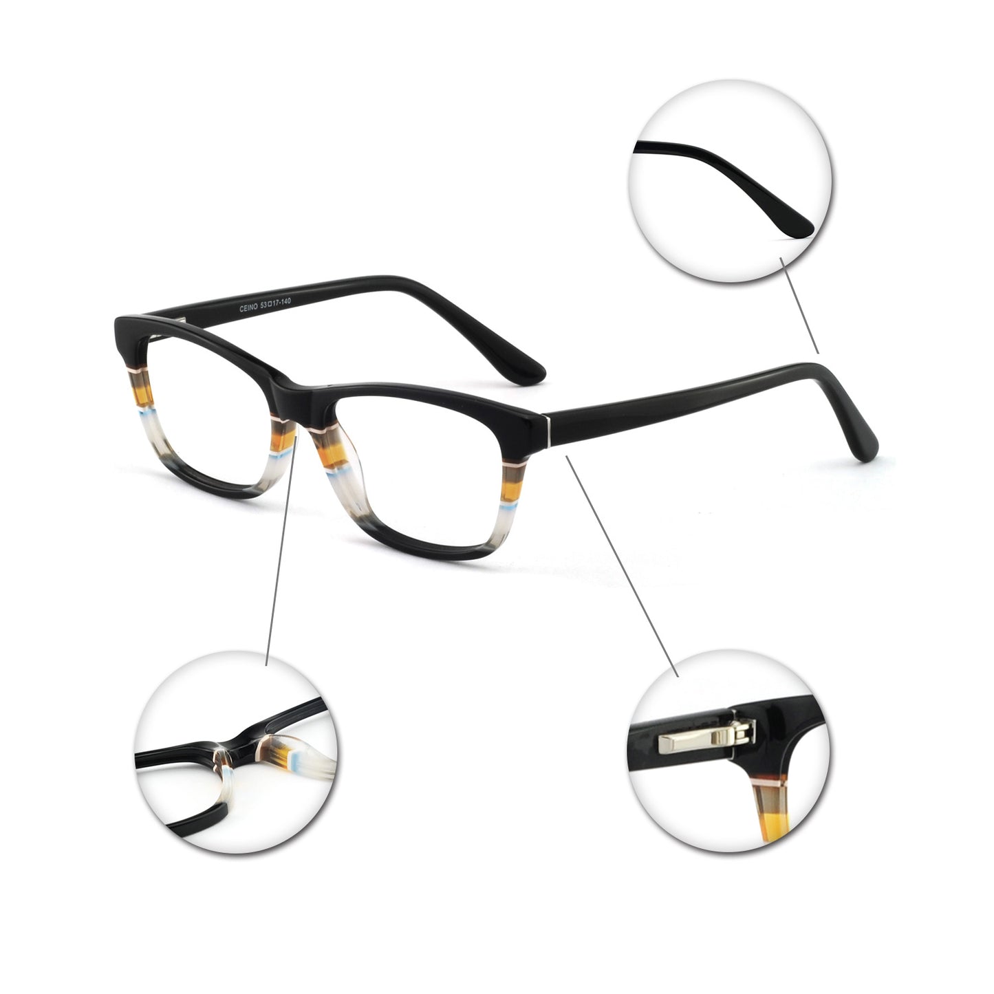 BUNOVIATA italy mazzuchelli acetate  optical frames women high quality eyewear