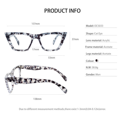 BUNOVIATA Reading Glasses for Women Cat Eye Fashion Reader 0 1.0 1.25 1.5 1.75 2.0 2.25 2.5 2.75 3.0 3.5 4.0 5.0 6.0