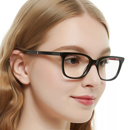 BUNOVIATA New Fashion Frame Novelty High Quality Fancy Acetate Small Women Optical Frame Glasses