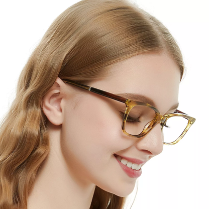 BUNOVIATA New Fashion Frame Novelty High Quality Fancy Acetate Small Women Optical Frame Glasses